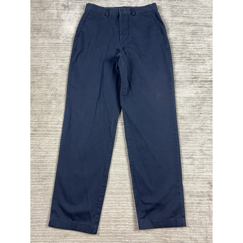 Vintage‎ Dockers Pants Womens 6 Long Blue Flat Front Chino 100% Cotton Casual